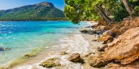 Cala Pi - idyllic sandy bay between cliffs