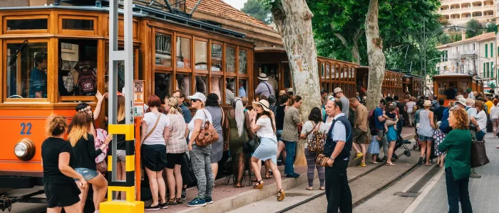 Turistas estadounidenses en Mallorca