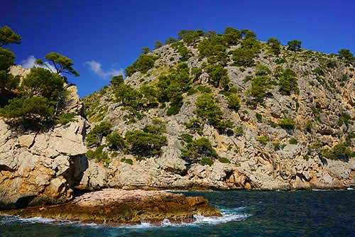 Cala Murta Bucht an der Nordküste Mallorcas