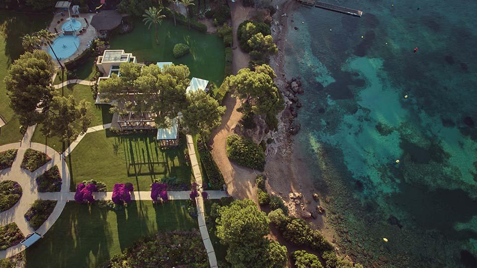 Drone view marina