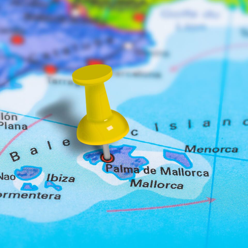 Mallorca map pin