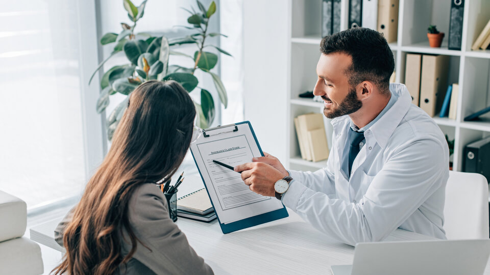 doctor with patient