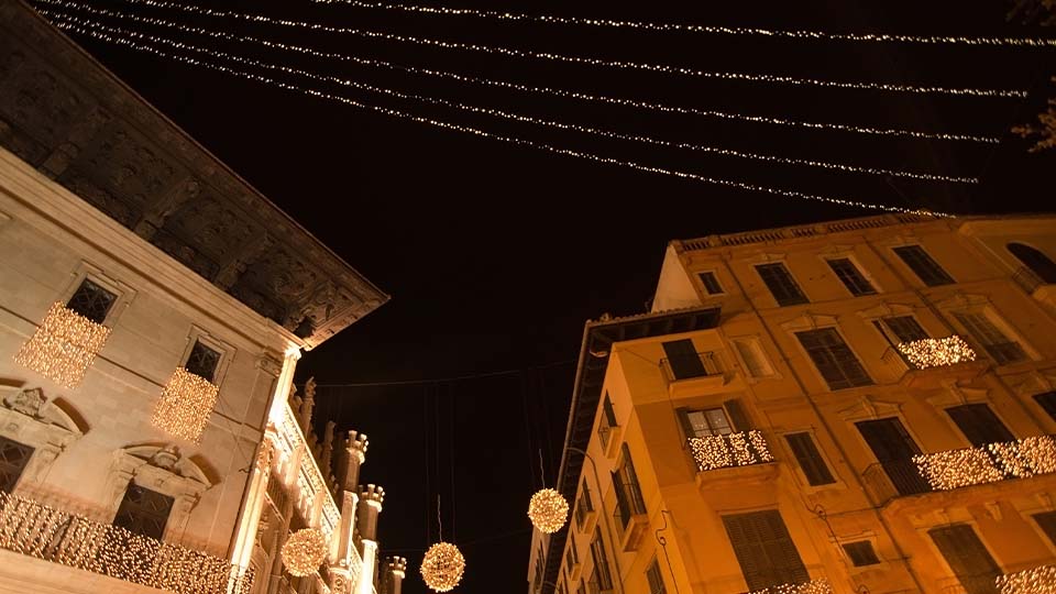 Weihnachtsbeleuchtung in Palma
