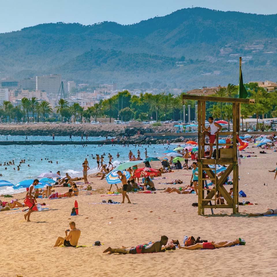 lifeguards on palma beach
